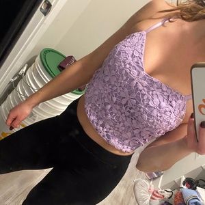 Lavender crop top